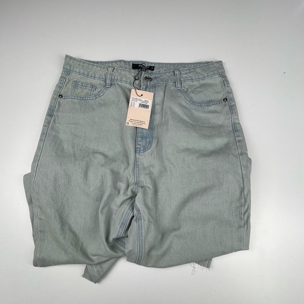 Tall riot high waisted plain mom jean light